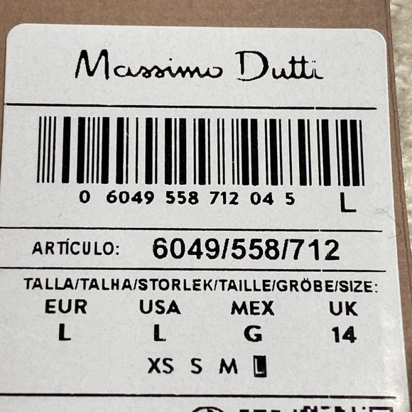 NWT. Massimo Dutti Cream Wool Blend Textured Elegant Cropped Jacket. Size M, L. - Picture 7 of 13